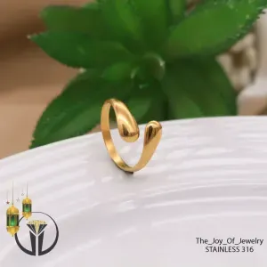 خاتم استنالس بيور فري سايز بيضيق ويتوسع