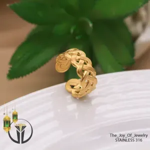 خاتم استنالس بيور فري سايز بيضيق ويتوسع