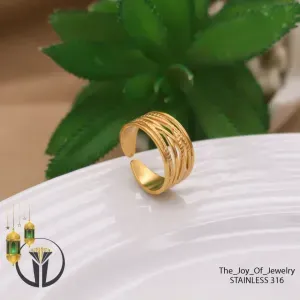 خاتم استنالس بيور فري سايز بيضيق ويتوسع