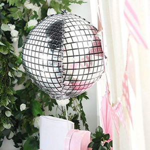 Disco ball foil balloon