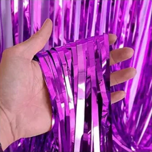 Purple foil curtain 