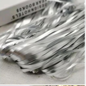 Silver matte foil curtain 