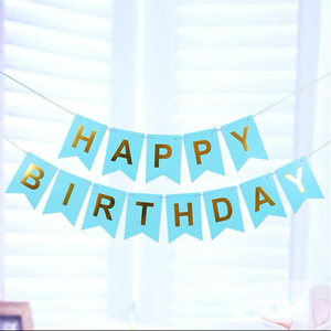 Aquamarine blue H.B.D banner