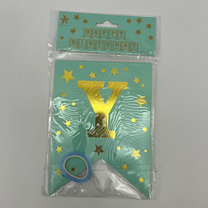 Tiffany blue sparks H.B.D banner