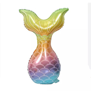 Gold mermaid ballon 