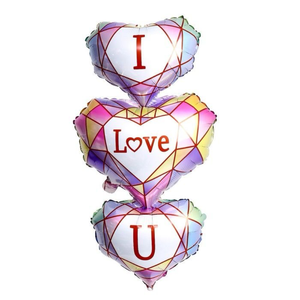 I love you foil ballon 