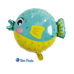 Puffer fish foil balloon