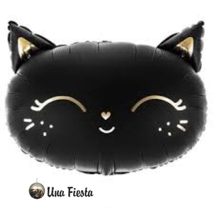 Black cat foil balloon