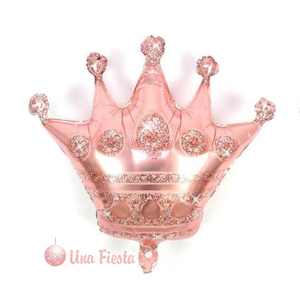 Large Foil Balloon Rose gold Crown 