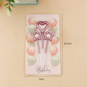 Heart and Star Shaped candles-purple 
