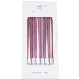 Rose gold Cake candles