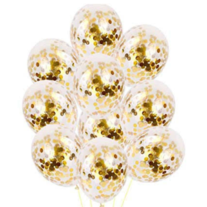 Gold glitter balloons-10pcs