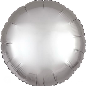 Silver round foil balloon _18 inch