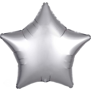 Silver star foil balloon _18inch 