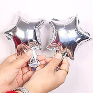Mini silver star foil balloon-5inch