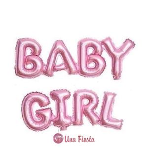 Baby girl garland foil balloon