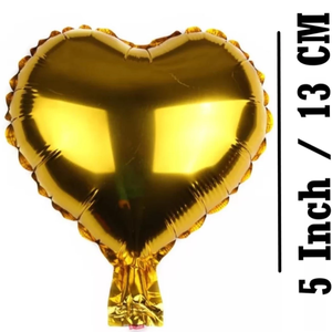 Mini gold heart foil balloon-5inch