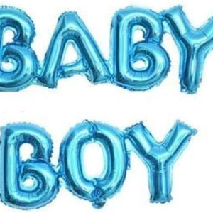 BABY boy GARLAND Foil balloon 