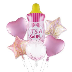 Baby girl foil ballon set