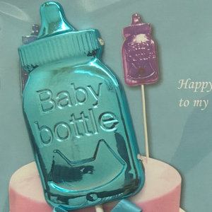 Baby bottle topper 