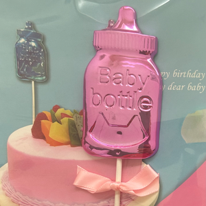 Baby bottle topper 