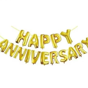 Happy anniversary foil balloon 