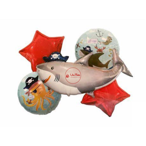 Shark foil balloon set