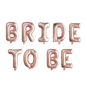 Bride to be foil ballon set 