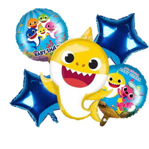 Baby shark foil balloon set