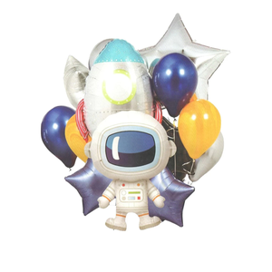 Astronaut space theme foil balloon set
