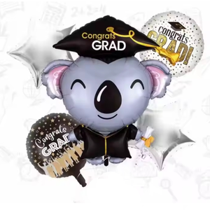 Graduation foil balloon set
