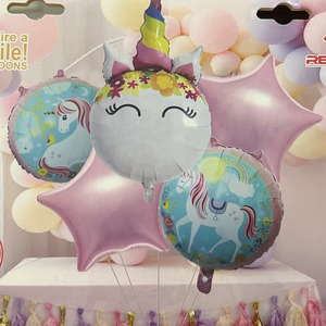 Unicorn foil balloon set 