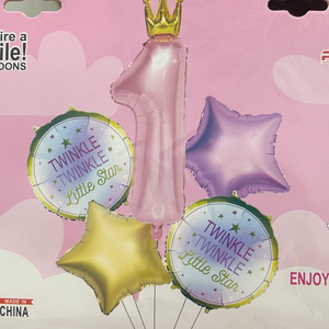 One foil balloon set 