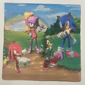 Sonic design napkins-10pcs