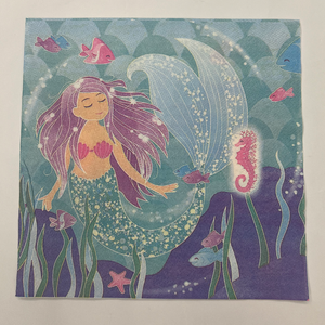 Merimaid design napkins-10pcs