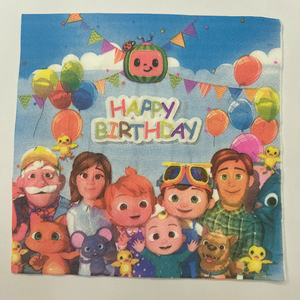 Cocomelon design napkins-10pcs