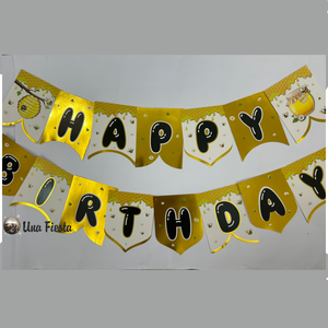 Bee theme HBD banner 