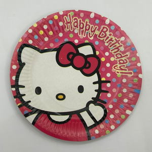 Hello kitty paper plates-10pcs