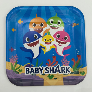 Baby shark paper plates-10pcs