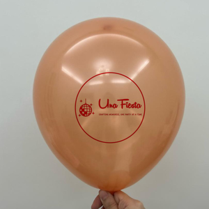 Sandstone orange Metallic Latex balloons 