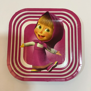 Masha&amp;amp;the bear paper plates 