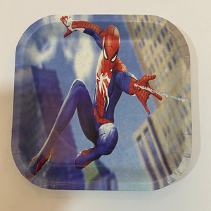 Spider man paper plates 