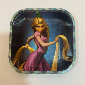 Rapunzel paper plates 