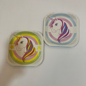 Unicorn 1 paper plates 