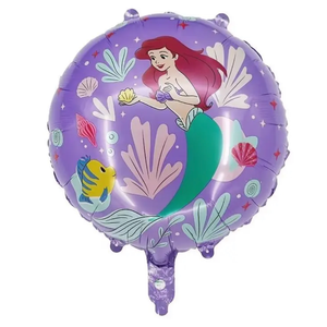 Ariel round foil balloon 