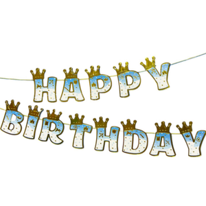 Prince crown HBD banner 