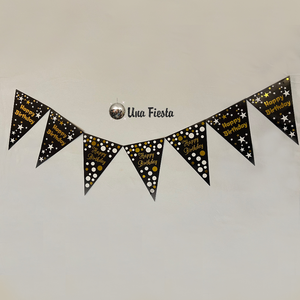 Glossy Black HBD banner 