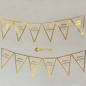 White&amp;Glossy Gold HBD banner 