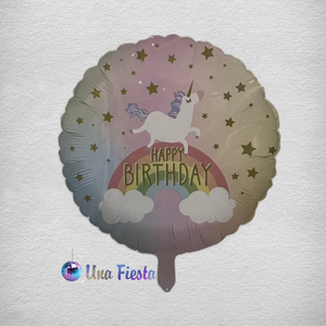 Unicorn Round foil balloon 