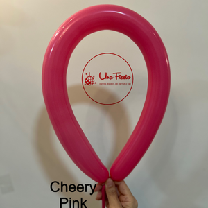 Long Cheery Pink balloons-10pcs